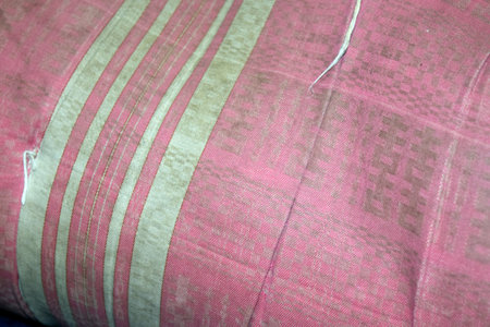 Thai silk fabric texture,Thai silk fabric texture background.の写真素材
