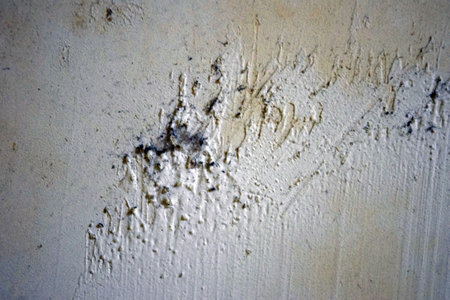 abstract background or texture wall of old concrete with cement and plasterの写真素材