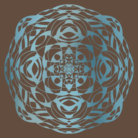 Mandala. Ethnic decorative elements. Hand drawn background. Islam, Arabic, Indian, ottoman motifs.の写真素材