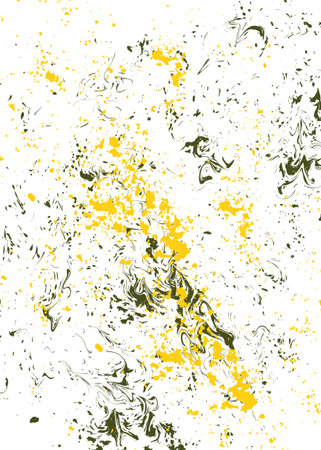 abstract grunge background with yellow and black spots, vector illustrationの写真素材