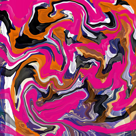 Marble ink seamless pattern. Abstract colorful background. Vector illustration.の写真素材