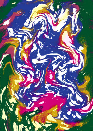 Abstract colorful background. Psychedelic texture. Digital fluid art.の写真素材
