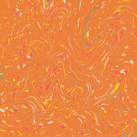 Marble abstract background. Marbling pattern. Vector illustration. Pink, orange and yellow colors.の写真素材