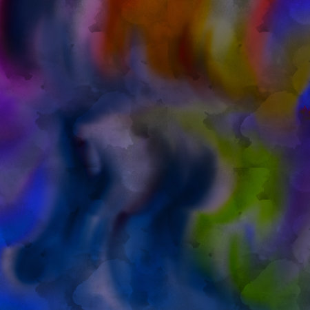Abstract watercolor background. Digital art painting. Hand-drawn illustration.の写真素材