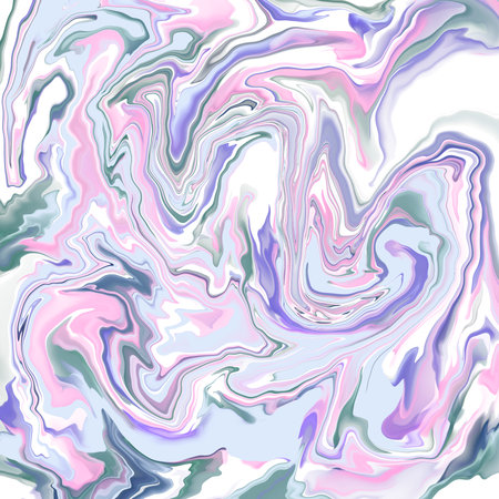Marble ink abstract background. Vector illustration. Pink and blue colors.の写真素材