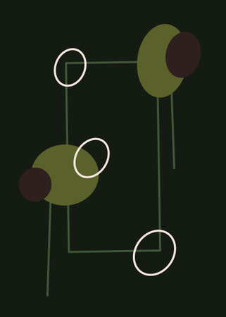 Abstract background with circles and lines. Vector illustration for your design.の写真素材
