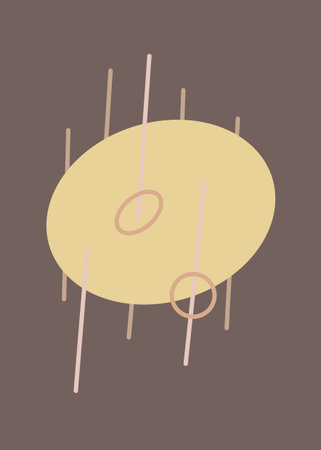 abstract background with circles and lines in pastel colors, vector illustrationの写真素材