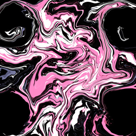 Pink and black marble texture. Abstract liquid background. Vector illustration.の写真素材