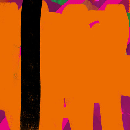 abstract orange background with grunge brush strokes, vector illustration.の写真素材