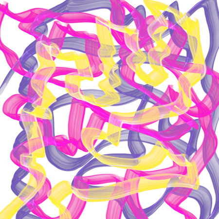 Seamless pattern with colorful abstract lines. Vector Illustration.の写真素材