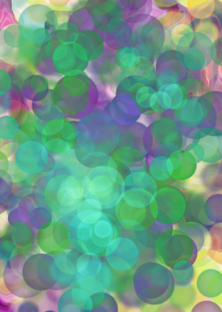 Colorful bokeh lights background. Seamless pattern.の写真素材