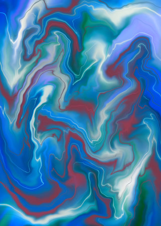 Colorful abstract background. Acrylic painting. Digital art. 3D rendering.の写真素材
