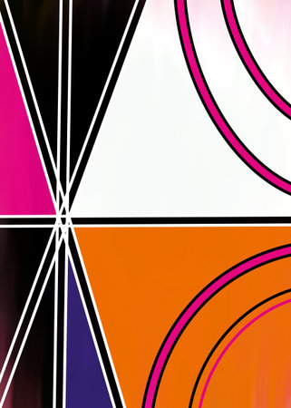 abstract colorful background with some smooth lines in it (see portfolio for more in this series)の写真素材