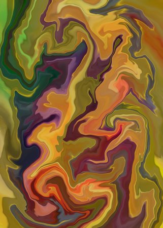 Colorful psychedelic liquefaction background. Abstract design. Vector illustration.の写真素材
