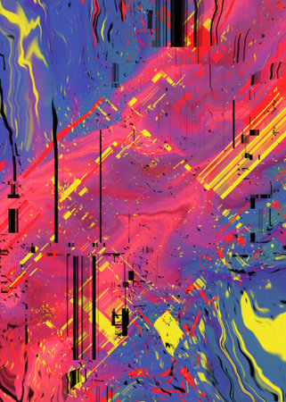 Abstract colorful background. Digital painting. 3d rendering, 3d illustration.の写真素材