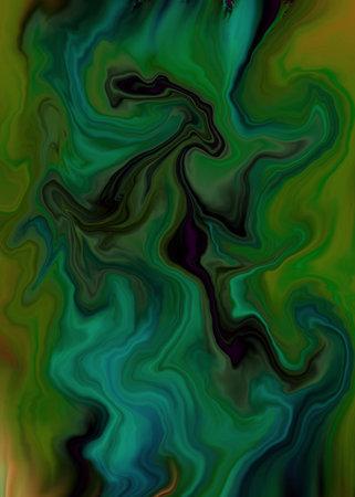 Colorful psychedelic liquefaction background. Abstract pattern. Digital art.の写真素材