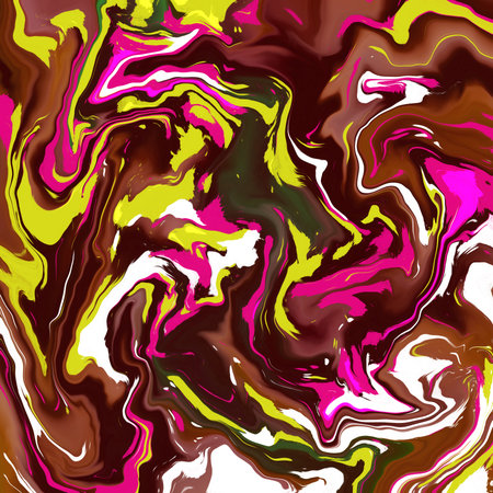 Seamless abstract marble pattern in pink, brown and white colors