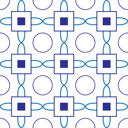 modern Ceramic Tile Seamless Patternのイラスト素材