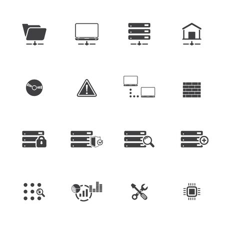 Web Hosting Icon Setのイラスト素材
