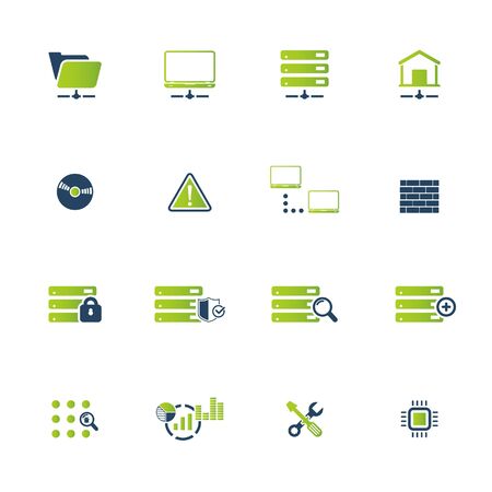 Web Hosting Icon Setのイラスト素材