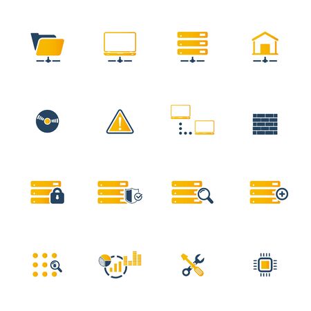 Web Hosting Icon Setのイラスト素材