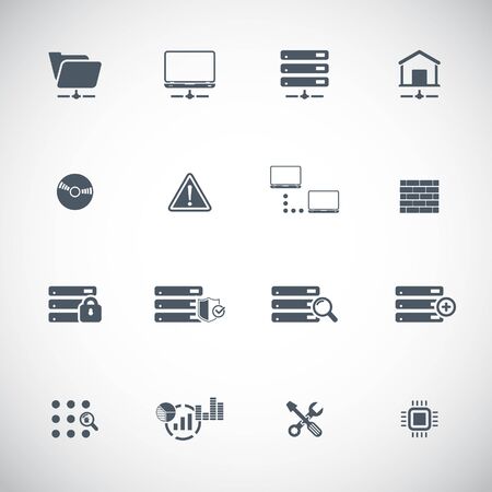 Web Hosting Icon Setのイラスト素材