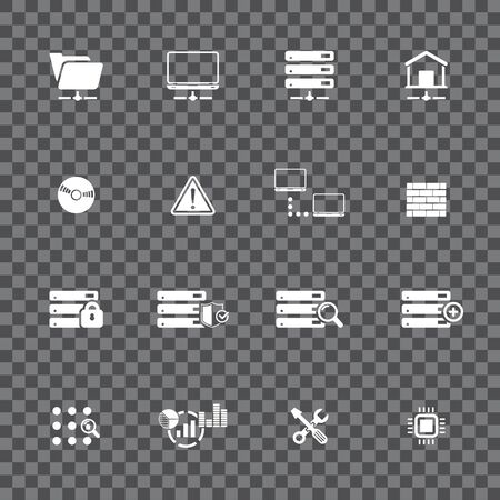 Web Hosting Icon Setのイラスト素材