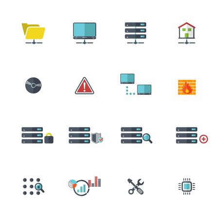 Web Hosting Icon Setのイラスト素材