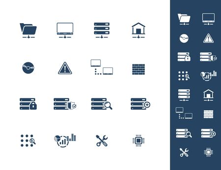 Web Hosting Icon Setのイラスト素材