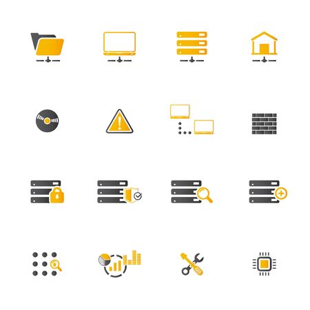Web Hosting Icon Setのイラスト素材