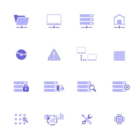Web Hosting Icon Setのイラスト素材