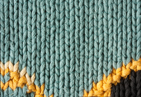 Knitted wool texture backgroundの写真素材