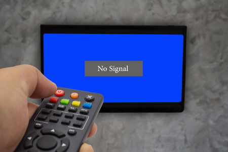 No signal television.