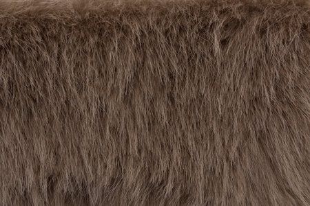 Brown long hairy fur texture background close-upの写真素材