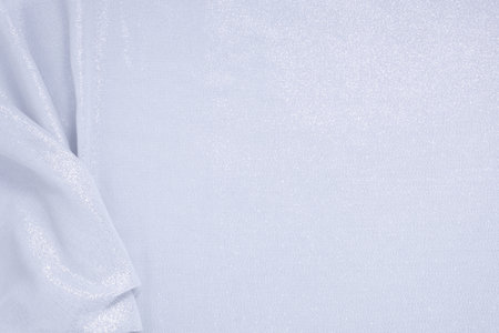 Brilliant white fabric texture. Cloth textile background. Top viewの写真素材