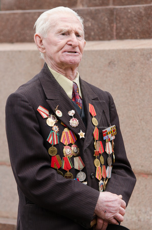 The event dedicated to the 70th anniversary of Victory in Great Patriotic War of 1941-1945, Volgograd, Krasnoarmeysky district, the Museum-Reserve Old Sarepta, Freedom Square 1のeditorial素材