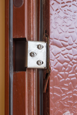 Rusted metal, and broke at the hinges on the doors cheapの写真素材