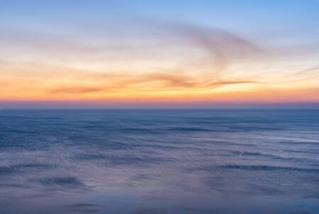 sea horizon after sunset