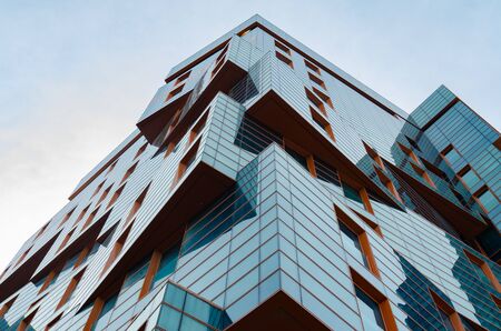 Anapa, Russia - May 9, 2019: The building of the residential complex "Gold Bay" in Anapa, with original architectural solutionsのeditorial素材