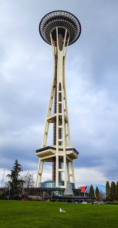 The Space Needle is an observation tower in Seattle, Washington, a landmark of the Pacific Northwest...