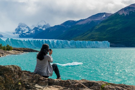 Taking in the majestic Perito Moreno Glacier