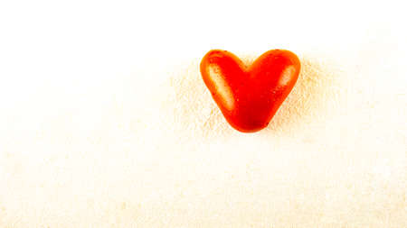red heart on white background. valentines day. heart donorの写真素材
