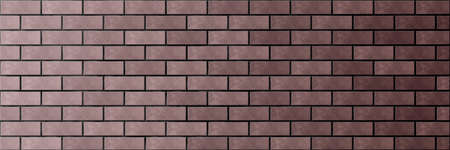 brick flat wall. smooth brickwork. brick textureの写真素材