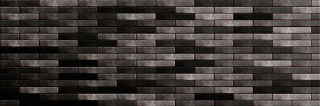 Black stone background. Black and white grunge background. Old black stone wall. Grunge banner. Dark gray stone background. Geometric stone pattern.の写真素材