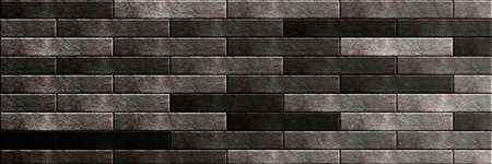 Black stone background. Black and white grunge background. Old black stone wall. Grunge banner. Dark gray stone background. Geometric stone pattern.の写真素材