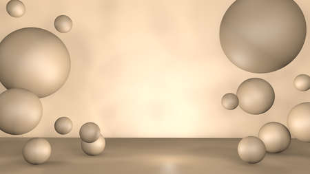 Beautiful minimalism abstraction background. 3d illustration, 3d rendering.の写真素材