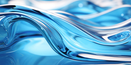 Water-gel wave blue texture background.