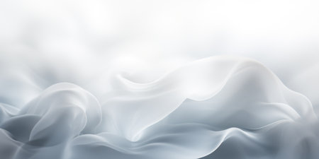 A silk blurry white background for a festive mood. Template for greeting card for entertainment.の素材