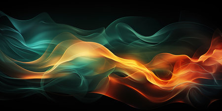 green orange on Background. Abstract orange green backgroundの素材