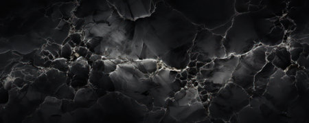 abstract black marble texture background.の素材